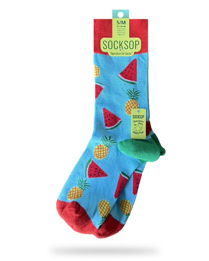 Socksop Watermelon | High Cotton Content