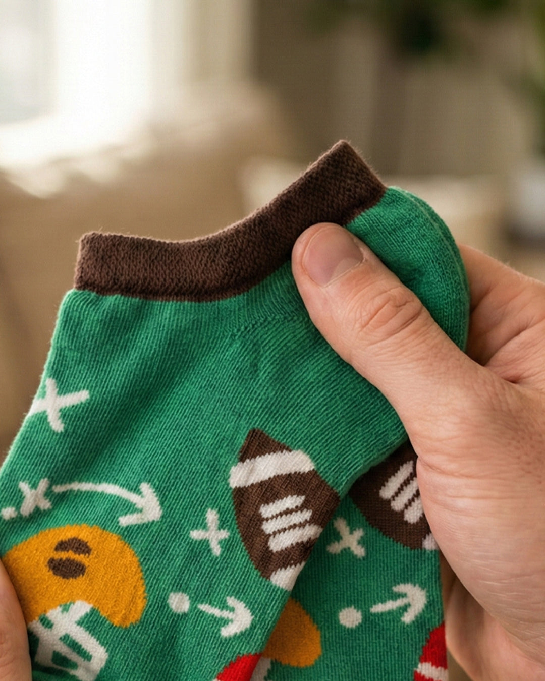 SOCKSOP Funky American Football Socks | High Cotton Breathable Ankle Socks