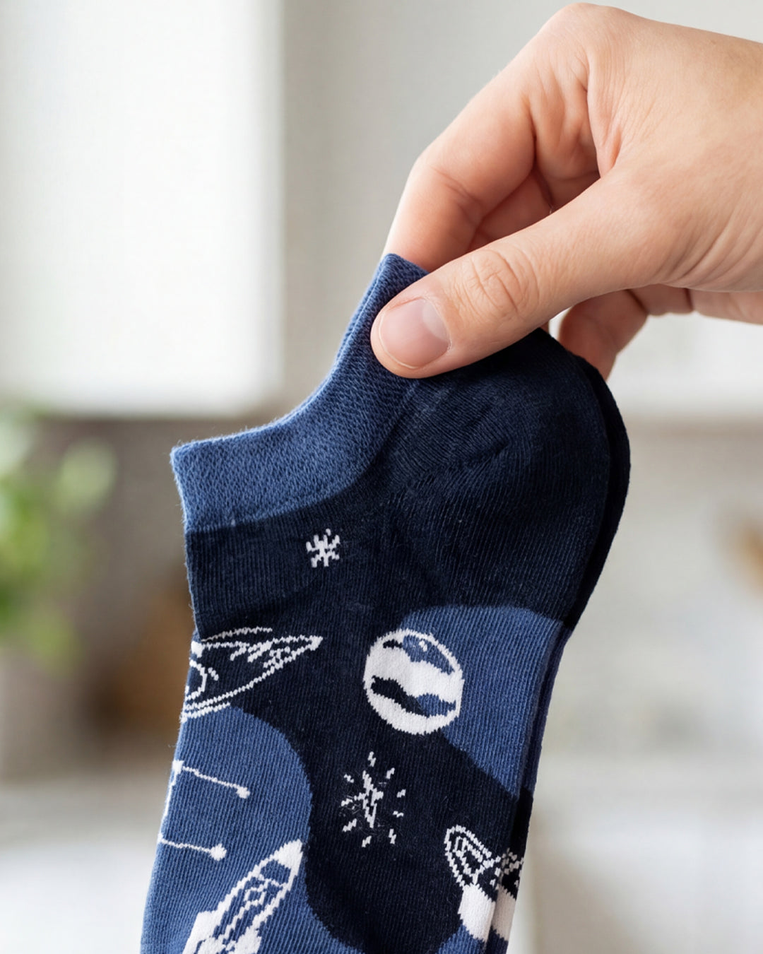 SOCKSOP Funky Space Socks | High Cotton Breathable Ankle Socks
