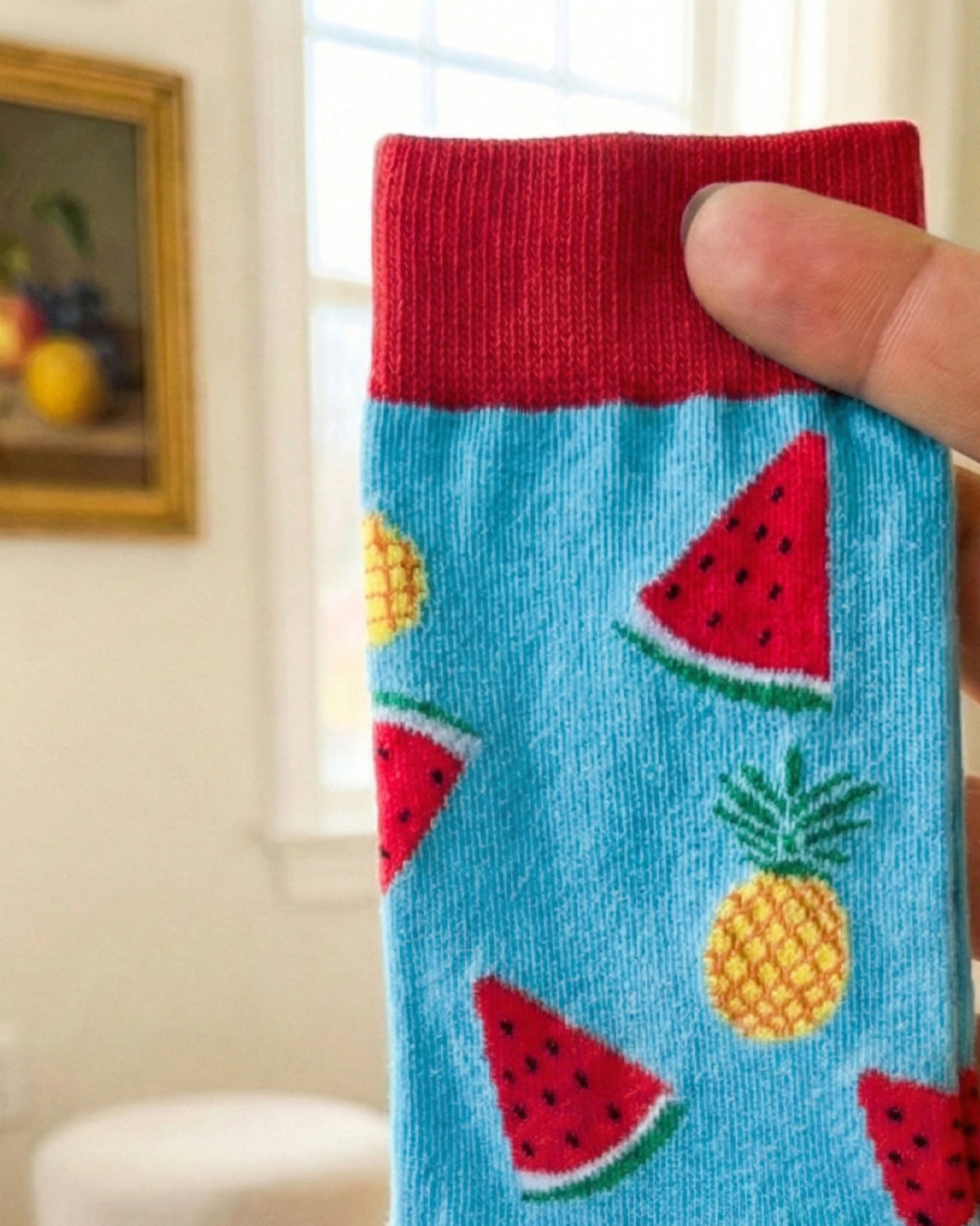Socksop Watermelon | High Cotton Content