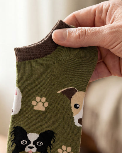 SOCKSOP Cute Paw Socks | High Cotton Breathable Ankle Socks