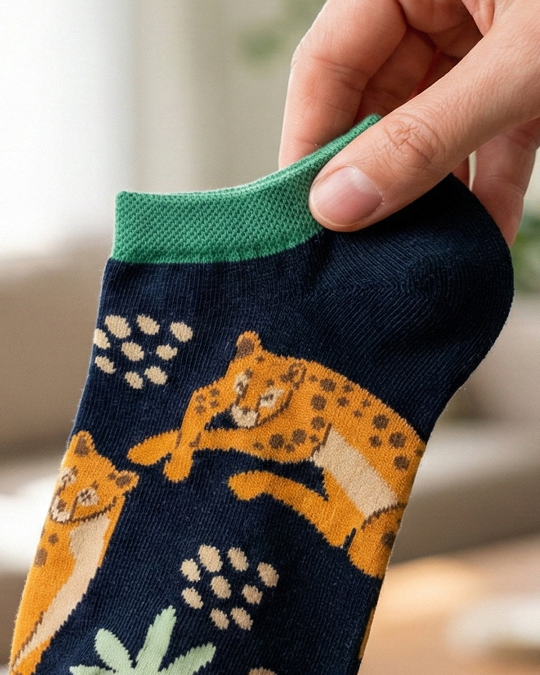 SOCKSOP Funky Forest Socks | High Cotton Breathable Ankle Socks