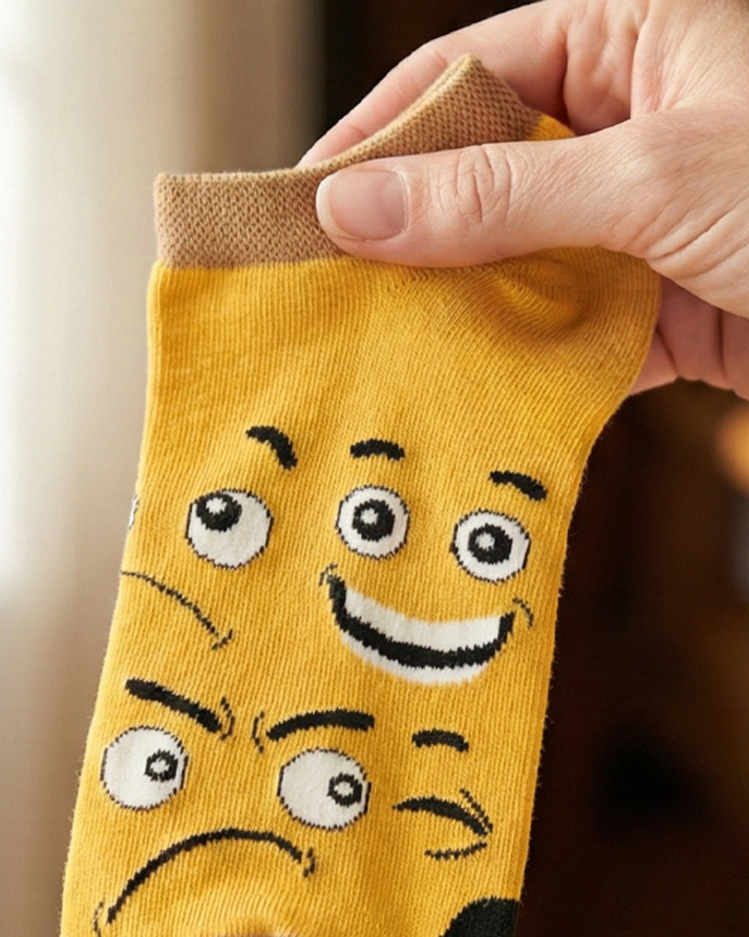 SOCKSOP Funky Emoji Socks | High Cotton Breathable Ankle Socks
