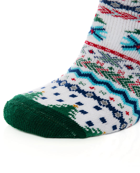 Socksop turquoise patterned | High Cotton Content
