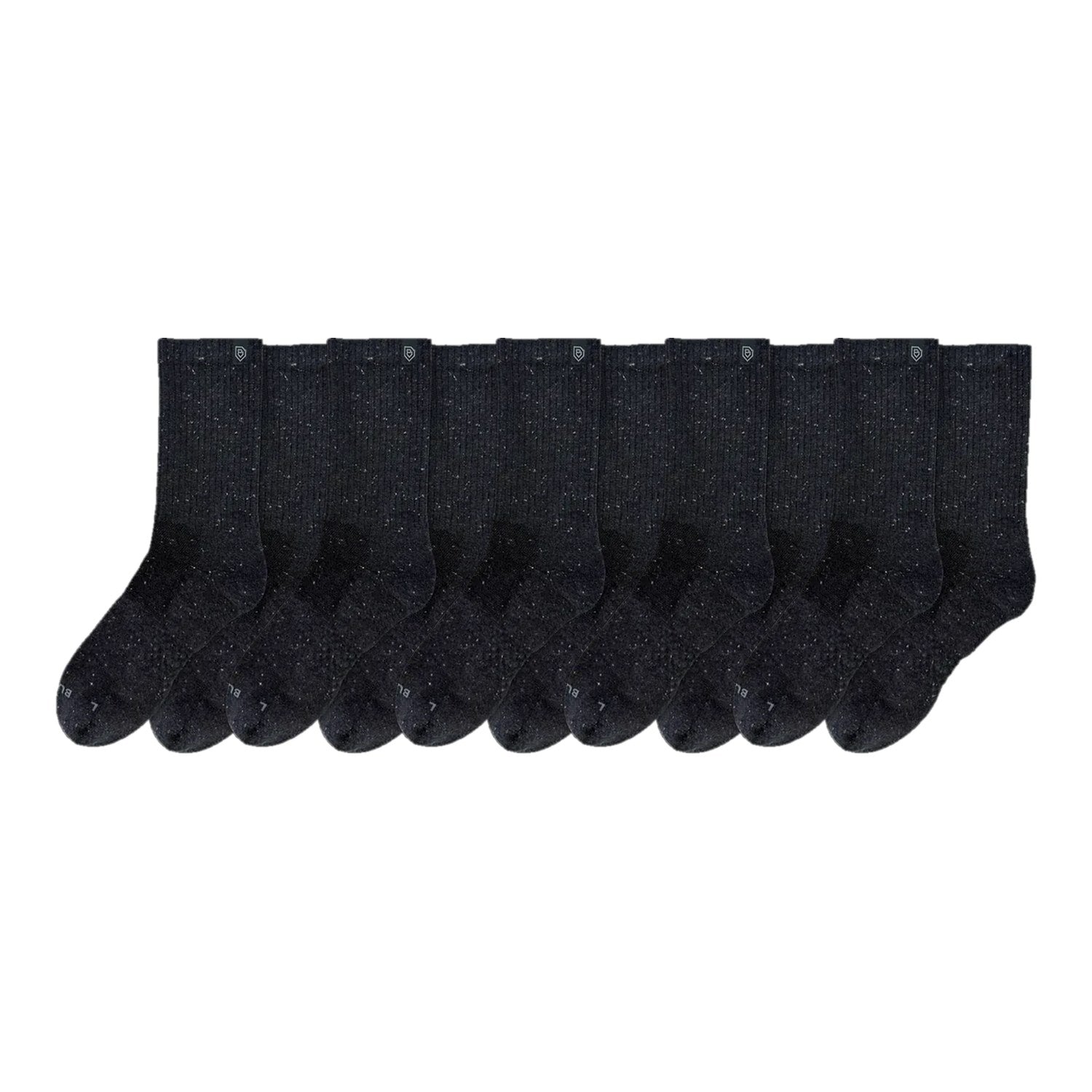 Bulg Nr.788 5-Pair Charcoal White Berry Gift Set, Premium Combed-Cotton Cushioned Crew Socks