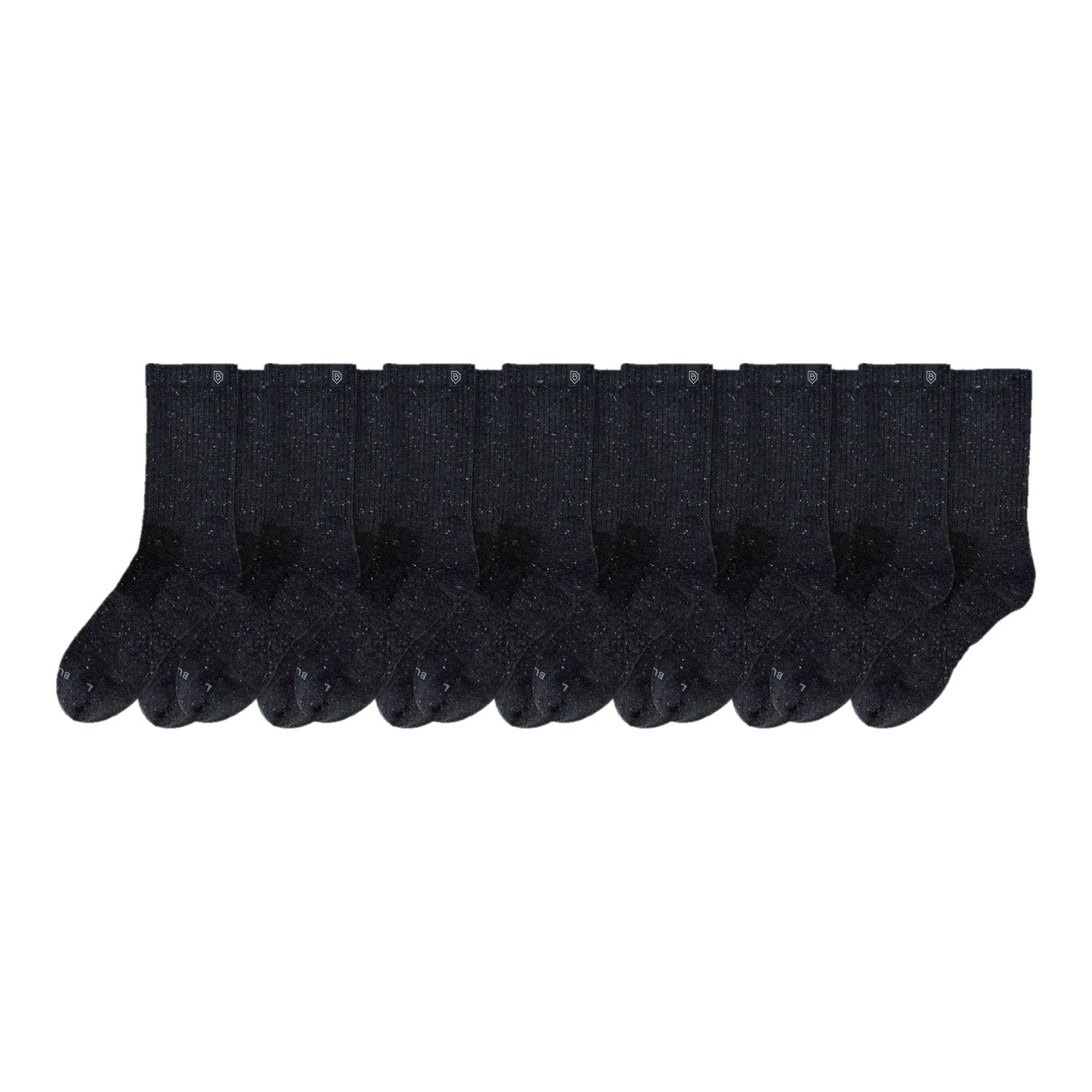 Bulg Nr.788 7-Pair Charcoal White Berry Gift Set, Premium Combed-Cotton Cushioned Crew Socks