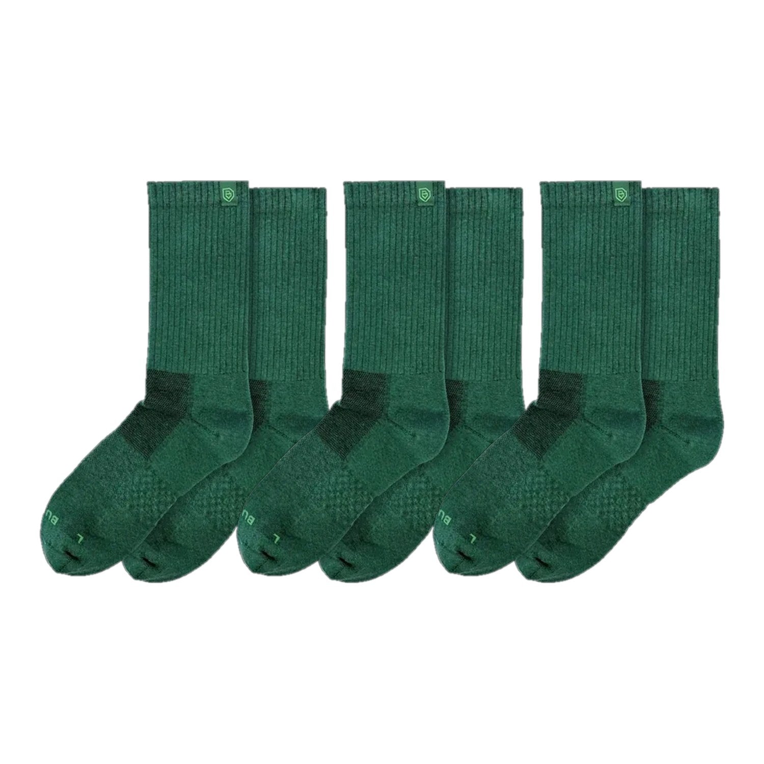 Bulg Nr.788 3-Pair Esmeralda Gift Set, Premium Combed-Cotton Cushioned Crew Socks