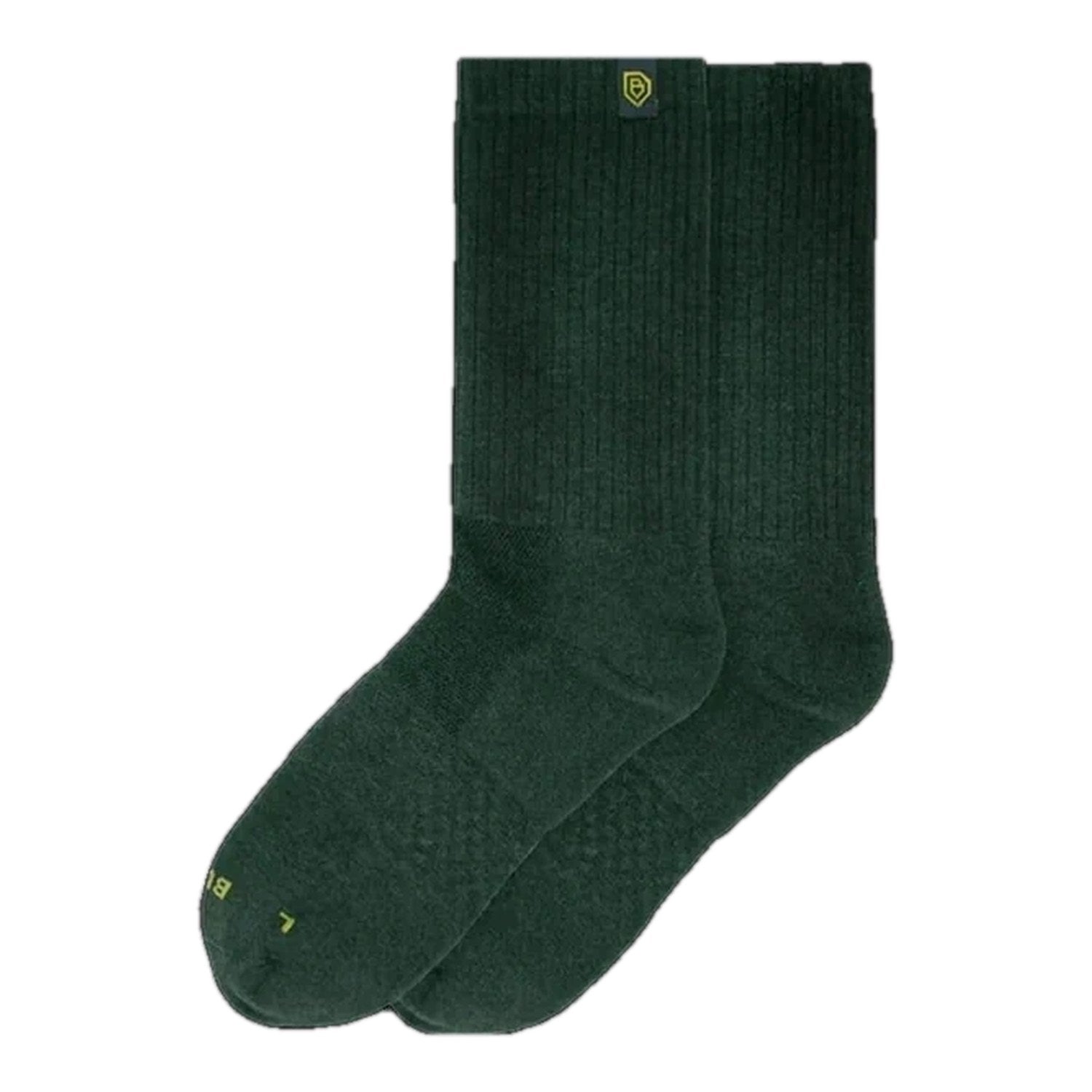 Bulg Nr.788 7-Pair Heritage Green Gift Set, Premium Combed-Cotton Cushioned Crew Socks