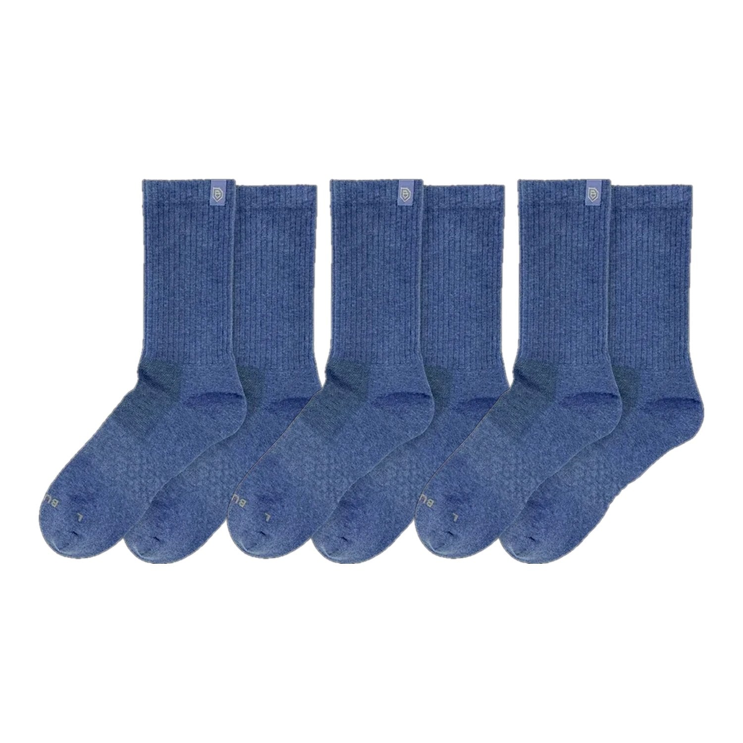Bulg Nr.788 3-Pair Quamash Gift Set, Premium Combed-Cotton Cushioned Crew Socks