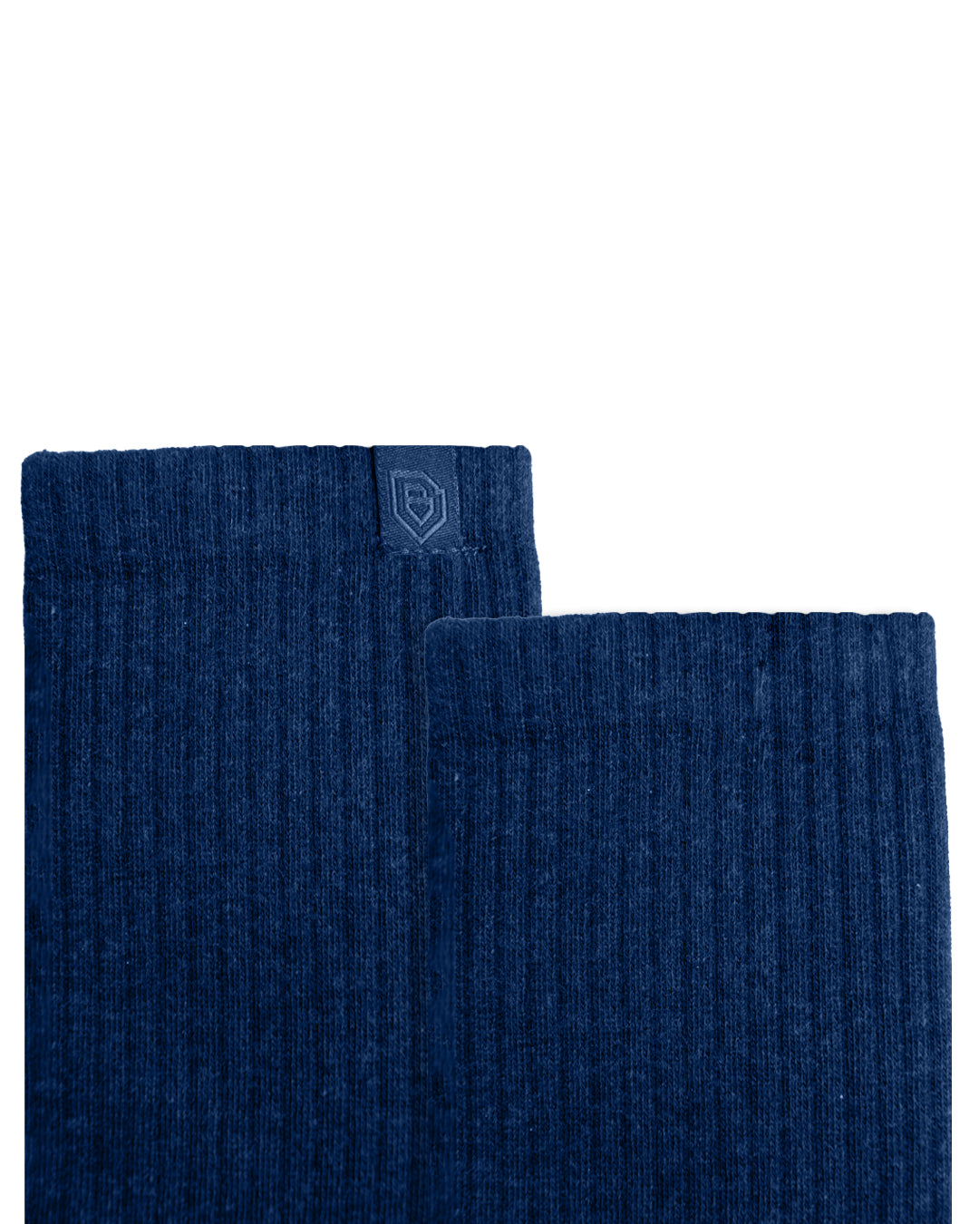 Bulg 788 Blue Bond crew socks knit detail closeup combed cotton blend