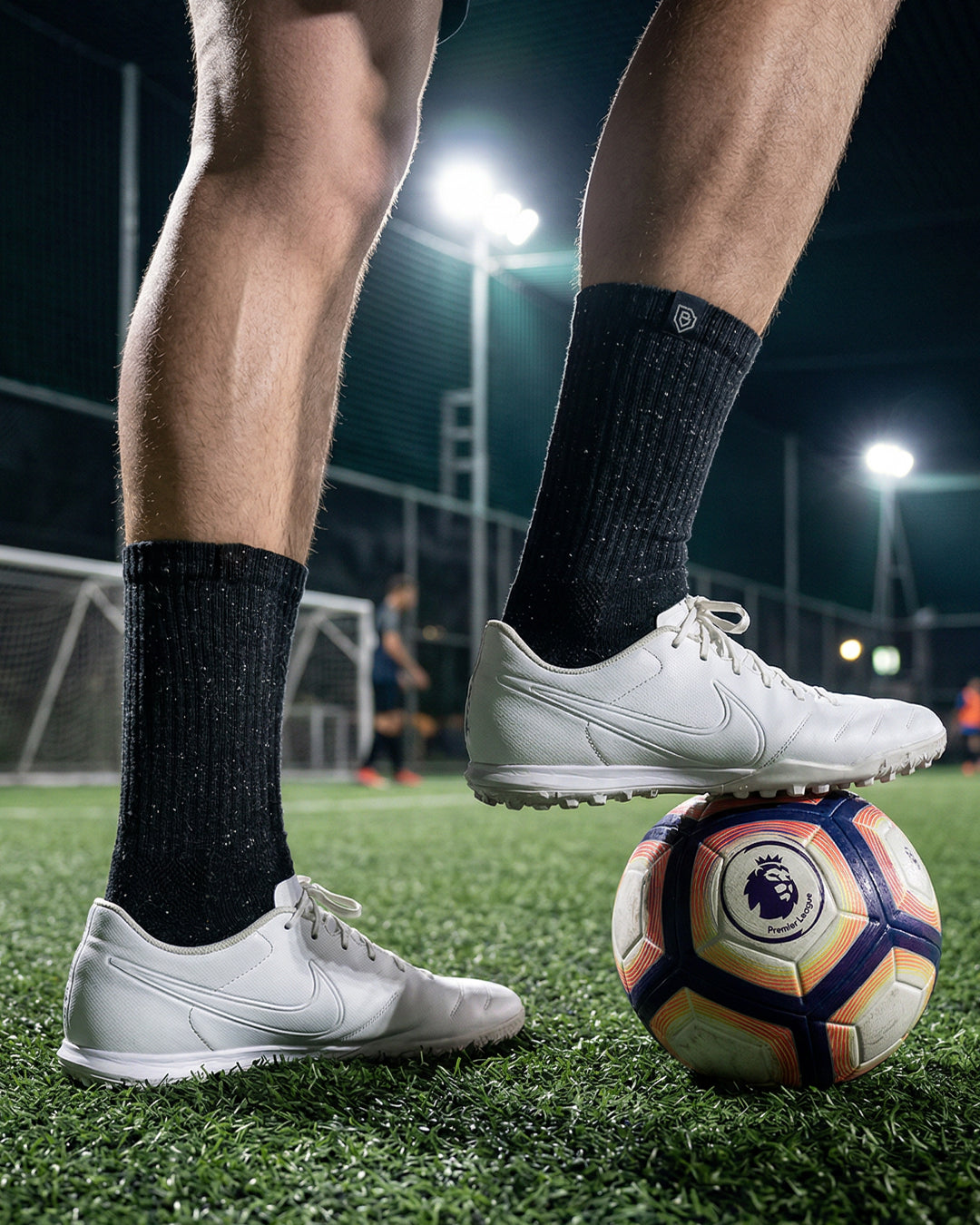 Bulg 788 Charcoal White Berry crew socks lifestyle shot pairing speckled texture with everyday wear
