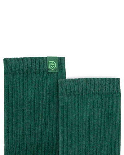 Bulg 788 Esmeralda crew socks knit detail closeup combed cotton blend
