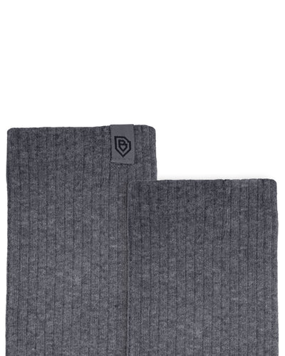 Bulg 788 Laden Grey crew socks knit detail closeup combed cotton blend