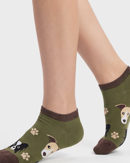SOCKSOP Cute Paw Socks | High Cotton Breathable Ankle Socks