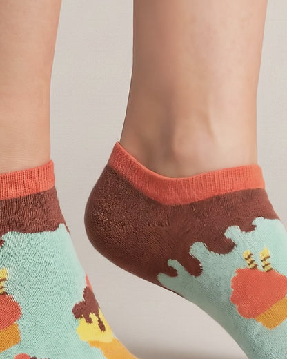 SOCKSOP Funky Ice Cream Socks | High Cotton Breathable Ankle Socks