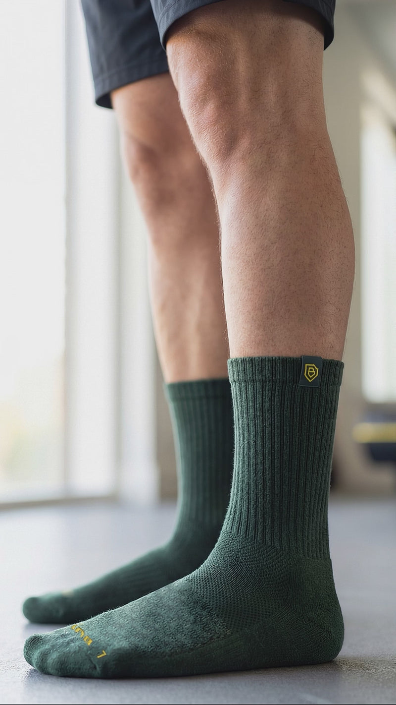 Bulg 788 Crew Socks Heritage Green — video
