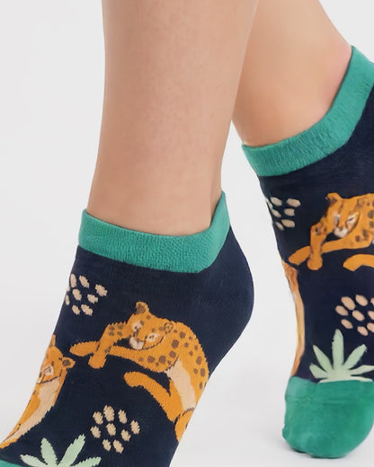 SOCKSOP Funky Forest Socks | High Cotton Breathable Ankle Socks