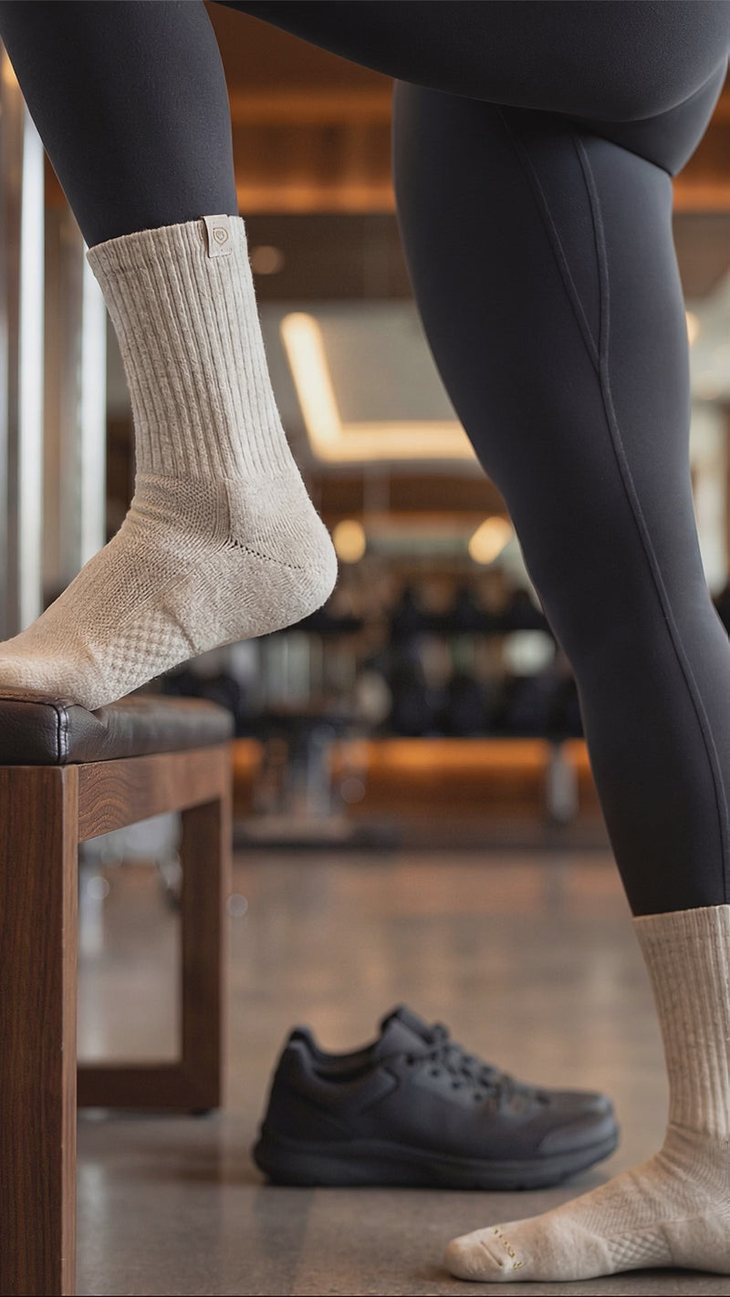 Bulg 788 Crew Socks Bleached Nature — video