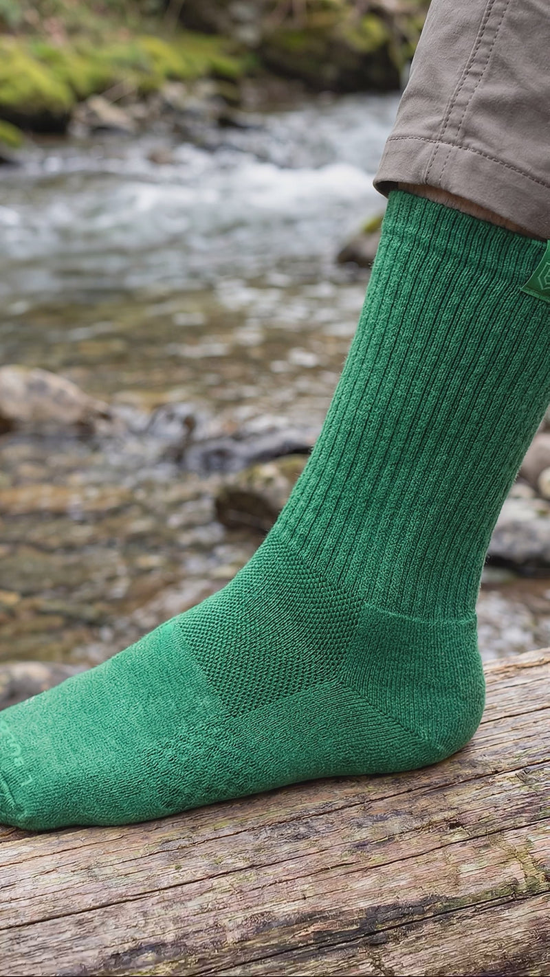 Bulg 788 Crew Socks British Racing Green — video